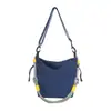 Outono 2026 Nova Bolsa de Ombro/Axila de Tecido de Nylon Versátil Bolsa Transversal Leve Simples Casual Bolsa Saco para Mulheres