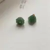 Botón de Vidrio Calabaza Dosel Flor de Loto Jade Botón de Perla Pequeña Botón Seguro Cheongsam Antiguo Traje Tang Hanfu Prenda Lista para Usar Mujer
