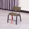 Silla con Respaldo, Silla de Ratán, Silla de Oficina, Taburete de Ratán para Personas Mayores, Silla de Ratán Transpirable, Banco Pequeño Tejido a Mano