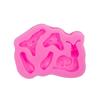 Molde de silicona estilo pastoral para cerca de hadas, caracol, hongo, pastel de azúcar, chocolate, arcilla para hornear
