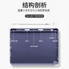 Teclado Bluetooth Aplicable iPad11 10.9 Funda air7 con Ranura para Lápiz 9.7 Tablet Pro11 Funda Protectora