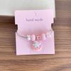 Pulsera DIY para Niñas, Cuentas de Cristal Desmontables, Niña de Dibujos Animados, Textura Exquisita, Pulsera Versátil, Mano Exquisita