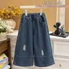 Chicas Otoño Nuevo Estilo Estilo Coreano Chaqueta con Capucha Rayada Moda Bebé Conjunto Casual Ropa Infantil Elegante de Moda Infantil