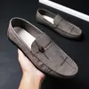 Mocasines Cómodos para Hombre, Piel Genuina, Novedad Tendencia Primavera 2021 para Hombre, Casual Slip-On para Conducir, Transpirables para Verano