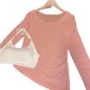 Blusa Interna de Proteção Solar Lateral para Cintura para Mulheres Primavera e Verão Nova Puro Desejo Emagrecimento Suspensório Roupa Externa Camiseta Básica Top Tricotado