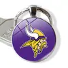 Venda Quente Transfronteiriça NFL Time Pedra Preciosa 32 Logos de Equipe de Futebol Americano NFL Pingente Anel em Relevo Pingente de Chaveiro