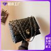 Bolso tote de gran capacidad para mujer 2023 nuevo estilo coreano simple color sólido nicho rombo cadena bolso bandolera para ir al trabajo