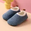Calcetines y Zapatos de Piso de Felpa para Niños, Hombres y Mujeres, Bebé con Suelas Antideslizantes, Espesados, Nuevos Zapatos de Algodón para Otoño e Invierno, Pantuflas de Algodón para el Hogar en Interiores