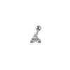 Aço Titânio Fofo Mini Borboleta Lua Coração Piercing Brincos Rosqueados Elegantes Brincos de Osso da Orelha Piercing Corporal