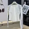 Camiseta de Manga Larga para Mujer, Estilo Deportivo para Exteriores, Bloques de Color, Secado Rápido, Corte Ajustado, Transpirable, Pedido de Fábrica