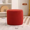 Banqueta para Cambiar Zapatos en la Entrada de Casa, Taburete Pequeño de Moda, Banco Creativo Simple con Forma de Dado, Taburete para Sofá de Sala de Estar, Reposapiés de Madera Maciza