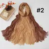 Rao Yun Venta Caliente Transfronteriza Nuevo Pañuelo de Algodón Pañuelo de Color Degradado Pañuelo Rayado para la Cabeza Estilo Retro Versátil Estampado