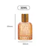 En stock botella de perfume de vidrio de piña de 50 ml con tapa de rosca botella de spray portátil cosméticos de viaje decantador de perfume