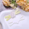 Estilo Francés Pequeño Fresco Floral Dos Colores Impresión Acrílica DIY Accesorios para el Cabello de Gama Alta Pinza Lateral Imán para Refrigerador Funda para Teléfono Móvil