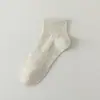 Meias Soquete Lisas para Homens, Meias de Algodão Respiráveis e Absorventes de Suor com Malha, Meias Soquete Esportivas Anti-Odor para Primavera e Verão, Casual de Negócios, Atacado de Zhuji