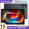 LAZADA Venda Quente Transfronteiriça Pad 25 Ultra Tablet Inteligente Android 16+1T Fabricante da Fonte do Tablet