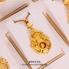Colar de corda estilo vivo agite o som novo estilo chinês antigo ouro colar de corda de seda de abóbora atacado para mulheres