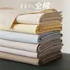 Lençol de algodão de alta contagem de fibra longa de Xinjiang peça única 100% algodão puro todo em algodão cetim peça única capa de edredom cor sólida estilo quatro estações cama de solteiro