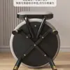 Taburete de Maquillaje con Sensación de Lujo Ligero y Gama Alta, Taburete para Uso Doméstico con Respaldo, Adecuado para Dormitorio de Niñas, Dormitorio Principal, Silla para Tocador, Taburete Redondo, Silla para Manicura