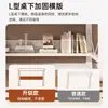 Escritorio de computadora para dormitorio, uso doméstico, escritorio de estudio para estudiantes, escritorio comercial simple con estantería integrada, adecuado para apartamentos de alquiler