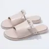 Nuevas Pantuflas Cuadradas de Verano Transfronterizas de Talla Grande para Mujer 2026 Primavera con Pedrería Cómodas Versátiles Pantuflas Casuales de Playa para Mujer