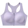 Sujetador Deportivo 361 para Mujer Sin Costuras Cremallera Frontal Alta Intensidad Sujetador de Yoga Talla Grande Chaleco Deportivo a Prueba de Impactos para Mujer