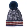 Comercio exterior Europa y Estados Unidos gorro de lana clásica bola de lana para hombres y mujeres estilo nacional invierno cálido gorro de moda gorro tejido al por mayor