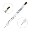 Caneta para Nail Art Haste de Onda Quente Mais Vendida na Fronteira, Haste Acrílica de Uso Duplo, Ferramenta Caneta para Manicure Francesa de Fototerapia