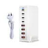Cargador de Nitruro de Galio Pd de 240W Qc3.0 Estación de Carga de Escritorio Multi-Puerto USB Multi-Puerto Cargador de Escritorio de 240W