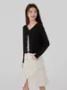 Cardigã de Lyocell Verão Estilo Fino Xale de Proteção Solar Feminino Roupa de Malha Respirável para o Verão Jaqueta Pequena Feminina