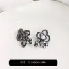 Cuentas Espaciadoras de Trébol Chapadas en Oro de 14 Quilates que Conservan el Color con Zirconia y Perla, Accesorios para Pulseras de Cristal con Agujero Pasante