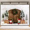 Tecido de Fundo para Cenário de Natal e Ano Novo Europeu e Americano, Venda Quente Transfronteiriça, Tecido de Fundo para Foto com Atmosfera Festiva