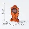 Reloj de péndulo clásico retro antiguo creativo Despertador Accesorios de decoración DIY Coche pequeño Escritorio Resina Adornos pequeños