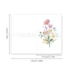 Tarjetas Vintage de Bendición, Tarjetas de Felicitación de Flores Silvestres, Sobres, Tarjetas Navideñas Escritas a Mano, Tarjetas Plegables Listas, Tarjetas con Mensaje de Agradecimiento Florales, Fabricante