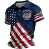 Camisa polo de manga corta impresa en 3D transfronteriza