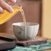 Mesa de Hielo Pintado a Mano Bambú Shinohara Copa Redonda de Loto Copa Maestra para el Hogar Copa para Cata de Té Taza de Té de Cerámica Taza de Té Kung Fu Taza Personal