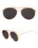 Óculos de Sol Jamie S1838 V Brand com Armação Grossa Estilo Rua, Favorito das Celebridades Óculos Tendência para Homens e Mulheres, Lentes Refletivas