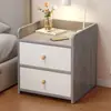 Mesita de noche para dormitorio, uso doméstico, con cerradura, mini gabinete de almacenamiento tipo cajón, mesita de noche simple y minimalista para dormitorio del hogar