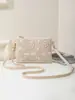 Nueva Moda Bolsa de Paja Estilo Coreano Hombro Crochet Hueca Tejida Bolsa Retro Casual Playa Flor Bolsa para Mujer
