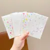 Pegatinas de Colores Huecas con Temática de Dopamina para Niñas, Decoraciones de Estrella de Cinco Puntas y Corazón, Corazones de Melocotón Autoadhesivos de Colores