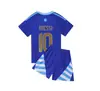 2425 Popular Mismo Estilo Conjunto de Uniforme de Fútbol No. 7 Ronaldo Mbappé No. 10 Camisetas de Verano Messi para Hombre y Mujer