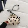 Bolso Cubo de Moda de Shuai Mi, Bolso de Mano Pequeño, Nuevo Bolso de Hombro Casual 2026, Bolso Cruzado de la Suerte, Bolso de Lunares de Nicho