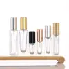 Botella de Spray de Vidrio Personalizada de 5-30 ml para Perfume, Rellenable, Cosmética, Niebla Fina, Botella Vacía Portátil