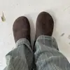 Sandálias Casuais Slip-On de Solado Grosso para Uso Externo, Chinelos Clássicos Retrô Novos Birkenstock, Meio Chinelos com Biqueira