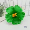 Flor de Hibisco Artificial Flor de Hibisco Estilo Hawaiano Accesorio para Foto Sombrero de Sol Hecho a Mano DIY Hibisco Rojo Peonía