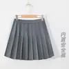 Saia de Tênis para Meninas Verão 2026 Novo Estilo para Crianças Maiores, Saia Plissada Esportiva, Saia Curta JK Preta para Meninas, Moda Verão Tendência