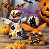 Bolsa de calabaza de Halloween, bolsa de dulces decorativa, bolsa de regalo para jardín de infantes, bolsa de comida con forma de galleta fantasma, paquete de colores mixtos transfronterizos