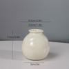 Jarrón pequeño de cerámica Morandi brillante esmaltado dispositivo para flores hidropónicas botella de perfume aromaterapia de cerámica fresca decoración del hogar