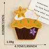 Etiqueta de Bordado por Computadora Dibujos Animados Original Comida Pastel Parche Pegatinas Bordado Autoadhesivo Pegatinas de Bordado Accesorios para Ropa Pegatinas de Tela DIY