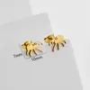 Aretes Punk de Araña Transfronterizos para Mujeres y Niñas, Accesorios de Oreja de Araña de Moda, Joyería de Acero Inoxidable 304, Regalos, Wholesale